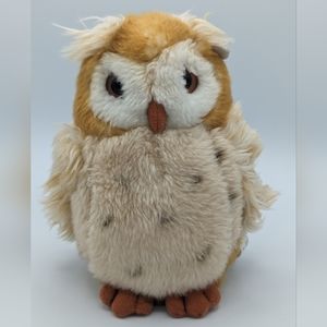 Owl Plush 1986 Vintage World Wildlife Fund For Nature Brown ULTRA RARE HTF